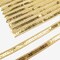 Gold Sequin Ribbon Trim Sequin Braid Trim Flat Glitter Ribbon for Sewing, 10 Yards (Gold)